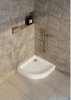 Schedpol Schedline Favory Plus brodzik półokrągły 80x80x16cm Biały 3ST.F1O-8080